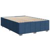 vidaXL Posteľný rám boxspring s matracom modrý 140x200 cm látka