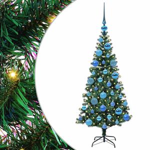 vidaXL Umel&yacute; predsvieten&yacute; vianočn&yacute; stromček Zelen&aacute; 120 cm PVC a kov