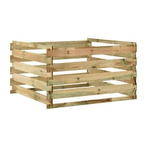 vidaXL Latkov&yacute; z&aacute;hradn&yacute; kompost&eacute;r 120x120x70 cm, impregnovan&aacute; borovica