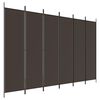 vidaXL 6-panelov&yacute; parav&aacute;n hned&aacute; 300x200 cm l&aacute;tkov&yacute;