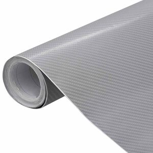 vidaXL F&oacute;lia na automobily 4D strieborn&aacute; 100x150 cm