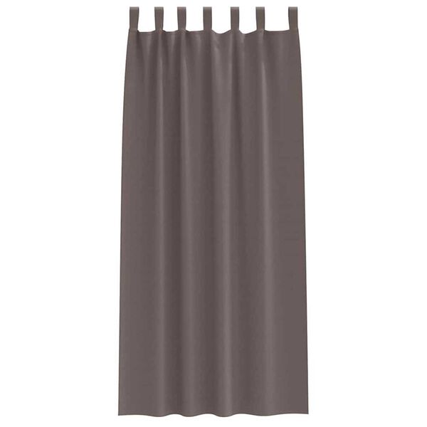 vidaXL Z&aacute;clony na zatemnenie s kr&uacute;žkami 2 pcs Tmavohned&aacute; 225 x 140 cm