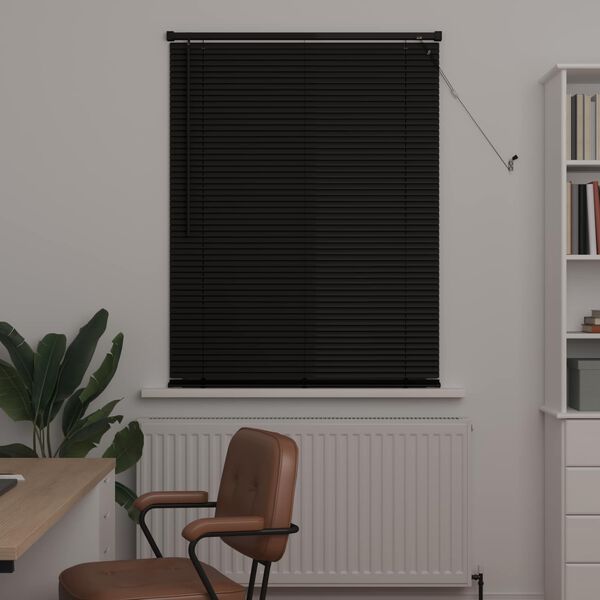 vidaXL Žal&uacute;zia Nastaviteľn&aacute; Čierny 150 x 70 cm PVC