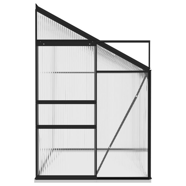 vidaXL Sklen&iacute;k antracitov&yacute; hlin&iacute;kov&yacute; 5,24 m&sup3;