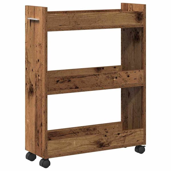 vidaXL Skrinkový Staré drevo 60 x 22 x 79 cm Kompozitné drevo