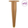 vidaXL Stojace nohy 12 ks Zlat&aacute; 98 x 40 mm Železo