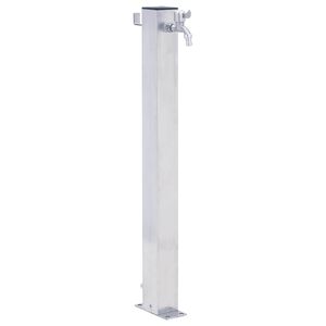 vidaXL Z&aacute;hradn&yacute; vodn&yacute; stĺpik 100 cm nehrdzavej&uacute;ca oceľ &scaron;tvorcov&yacute;