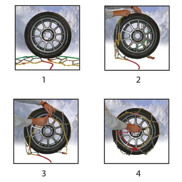 ProPlus Snehov&eacute; reťaze na pneumatiky 12 mm KN120 2 ks