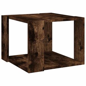 vidaXL Konferenčn&yacute; stol&iacute;k tmav&yacute; dub 40x40x30 cm spracovan&eacute; drevo