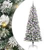 vidaXL Umel&yacute; Skl&aacute;pac&iacute; Vianočn&yacute; Stromček 300 LED Zelen&aacute; a biela 240 cm
