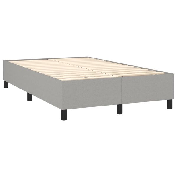 vidaXL Boxspring posteľ s matracom bledosiv&yacute; 140x190 cm l&aacute;tka