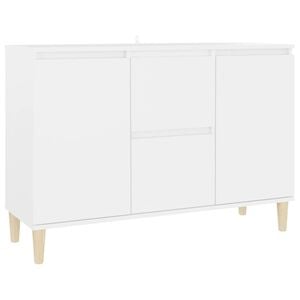 vidaXL Komoda, biela 101x35x70 cm, kompozitn&eacute; drevo