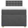 vidaXL Boxspring posteľ s matracom tmavosiv&aacute; 90x200 cm l&aacute;tka