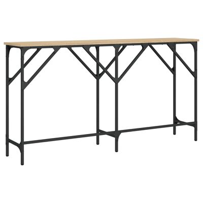 vidaXL Konzolový stolík dub sonoma 140x29x75 cm kompozitné drevo