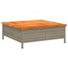 vidaXL Kryt na podstavec slnečn&iacute;ka siv&yacute; 70x70x25 cm polyratan a ak&aacute;cia