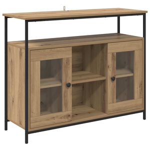 vidaXL Serv&iacute;rovacia skriňa Remeseln&yacute; dub 100 x 35 x 80 cm