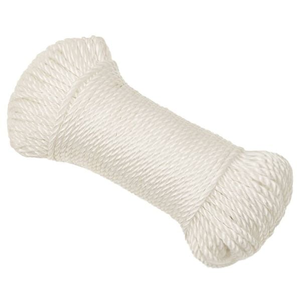 vidaXL Pracovné lano biele 8 mm 500 m polypropylén