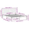 vidaXL R&aacute;m postele Hned&aacute; 150 x 200 cm Mas&iacute;vne borovicov&eacute; drevo