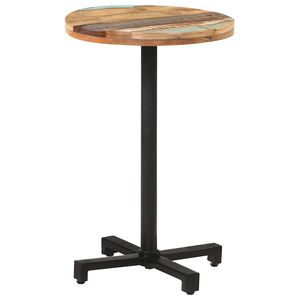 vidaXL Bistro st&ocirc;l okr&uacute;hly &Oslash;50x75 cm recyklovan&yacute; mas&iacute;v