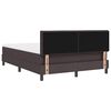 vidaXL Posteľ boxspring s matracom Tmavohned&aacute; 160 x 200 cm l&aacute;tka