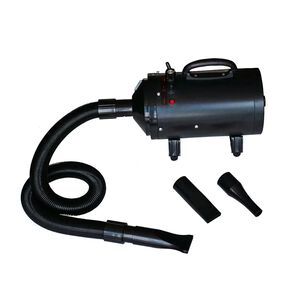vidaXL F&eacute;n na psiu srsť s 3 nadstavcami, čierny 2400 W