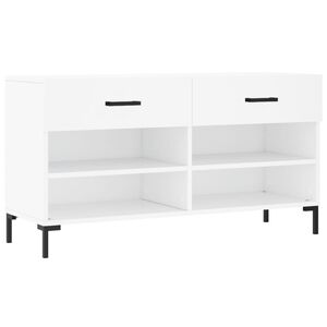 vidaXL Lavička na top&aacute;nky, biela 102x35x55 cm, kompozitn&eacute; drevo