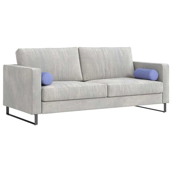 vidaXL Podložkov&eacute; vank&uacute;&scaron;e 2 pcs Modr&aacute; dž&iacute;novina &Oslash; 15 x 40 cm l&aacute;tka