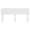 vidaXL Zadn&eacute; čelo Biela 200 cm Kompozitn&eacute; drevo