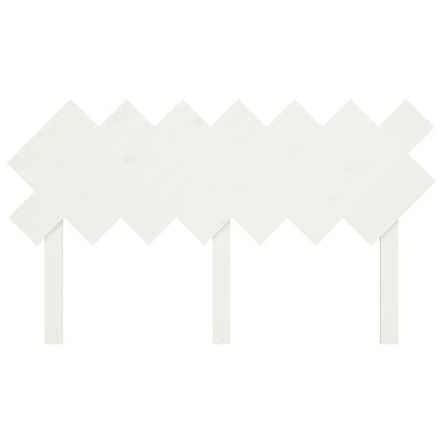 vidaXL Čelo postele biele 151,5x3x81 cm masívna borovica