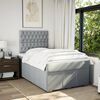 vidaXL Boxspring posteľ s matracom bledosiv&aacute; 120x200 cm l&aacute;tka