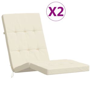 vidaXL Podu&scaron;ky na terasov&eacute; stoličky 2 ks kr&eacute;mov&eacute; oxfordsk&aacute; l&aacute;tka