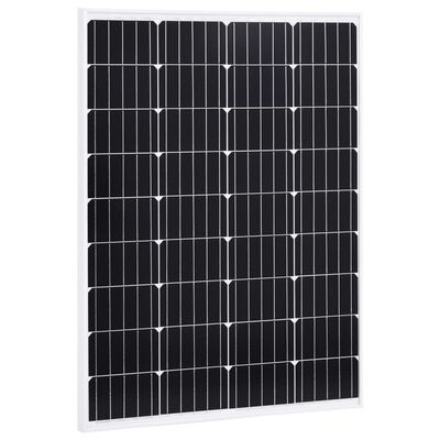 vidaXL Solárne panely 2 ks hliník a bezpečnostné sklo 100 W monokryštalický