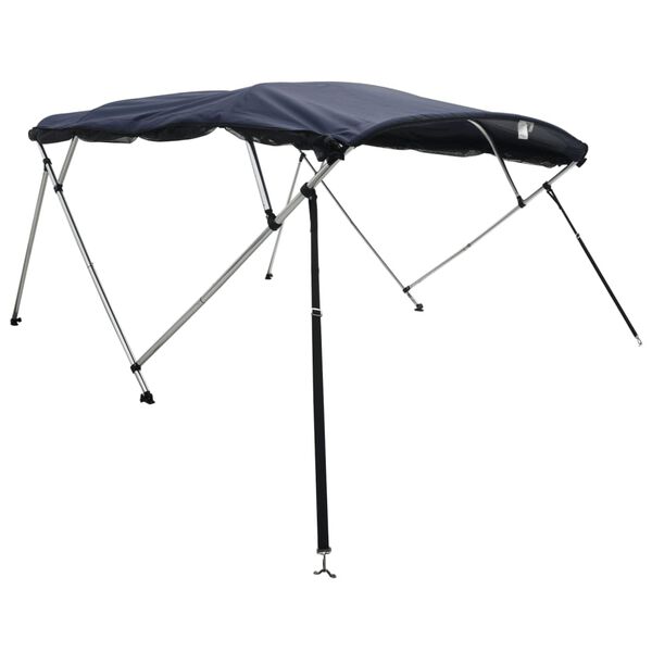 vidaXL Strieška Bimini so 4 oblúkmi a stenami 243x(185-198)x137 cm