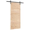 vidaXL Posuvn&eacute; dvere Pr&iacute;rodn&aacute; 80 x 208 cm Borovicov&yacute; mas&iacute;v