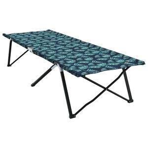 vidaXL Skladacia kempingov&aacute; posteľ Les 206 x 76 x 74 cm Oxford a Oceľ