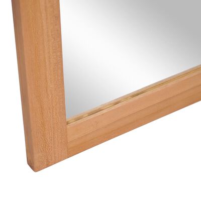 vidaXL Nástenné zrkadlo z masívneho teakového dreva 50x70 cm