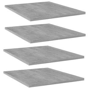 vidaXL Pr&iacute;davn&eacute; police 4ks, bet&oacute;novo siv&eacute; 40x50x1,5cm kompozitn&eacute; drevo