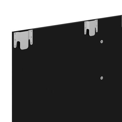 vidaXL Nástenná TV skrinka lesklá čierna 120x23,5x90 cm drevotrieska