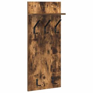 vidaXL Ve&scaron;iak na stenu N&aacute;stenn&aacute; mont&aacute;ž Dymov&aacute; dub 40 x 10 x 90 cm