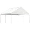 vidaXL Alt&aacute;nok so strechou, biely 4,46x5,88x3,75 m, polyetyl&eacute;n