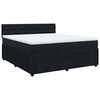 vidaXL Posteľn&yacute; r&aacute;m boxspring s matracom čierny 180x200 cm zamat