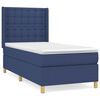 vidaXL Posteľn&yacute; r&aacute;m boxspring s matracom modr&yacute; 90x200 cm l&aacute;tka