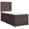 vidaXL Boxspring posteľ s matracom tmavohnedá 90x190 cm látka