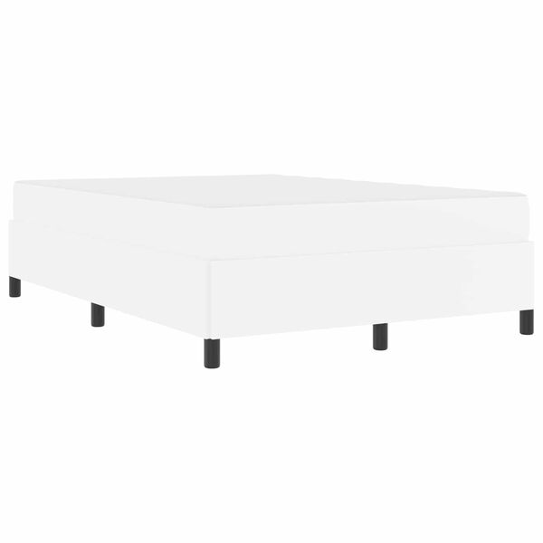 vidaXL R&aacute;m postele s matracmi Biela 160 x 200 cm l&aacute;tka