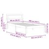 vidaXL R&aacute;m postele Biela 90 x 200 cm Mas&iacute;vne borovicov&eacute; drevo