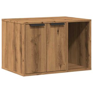 vidaXL Uzavret&yacute; box na stelivo dub artisan 60x40x40cm kompozitn&eacute; drevo