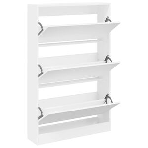 vidaXL Botn&iacute;k biely 80x21x125,5 cm kompozitn&eacute; drevo