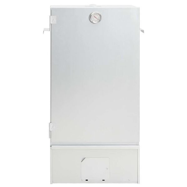 vidaXL Grilovacia udiareň so &scaron;tiepkou 44,5x29x83 cm pozinkovan&aacute; oceľ