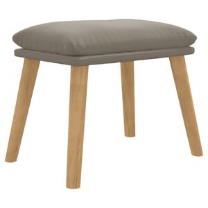 vidaXL Podnožka bledosiv&aacute; 45x29,5x35 cm zamatov&aacute;