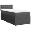 vidaXL Boxspring posteľ s matracom tmavosiv&aacute; 100x200 cm l&aacute;tka